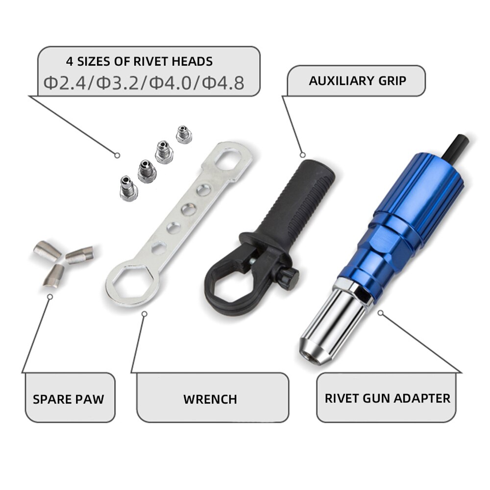 KP-705P Klinkhamer, Pneumatische Klinkhamerpistolen, Gripklinknagelpistool Voor Decoratie, Autoproductie, Luchtaangedreven Klinkgereedschap Voor