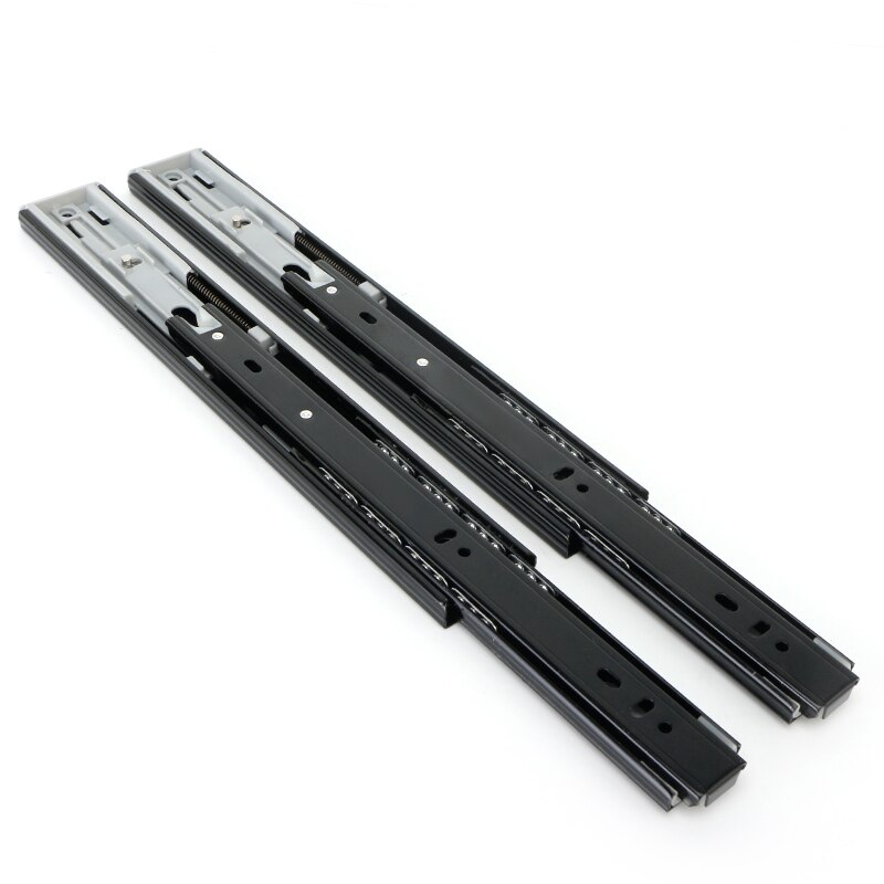 Drawer slide metal buffer mute drawer slide rail soft close drawer guide rail three-section cabinet slide rail furniture