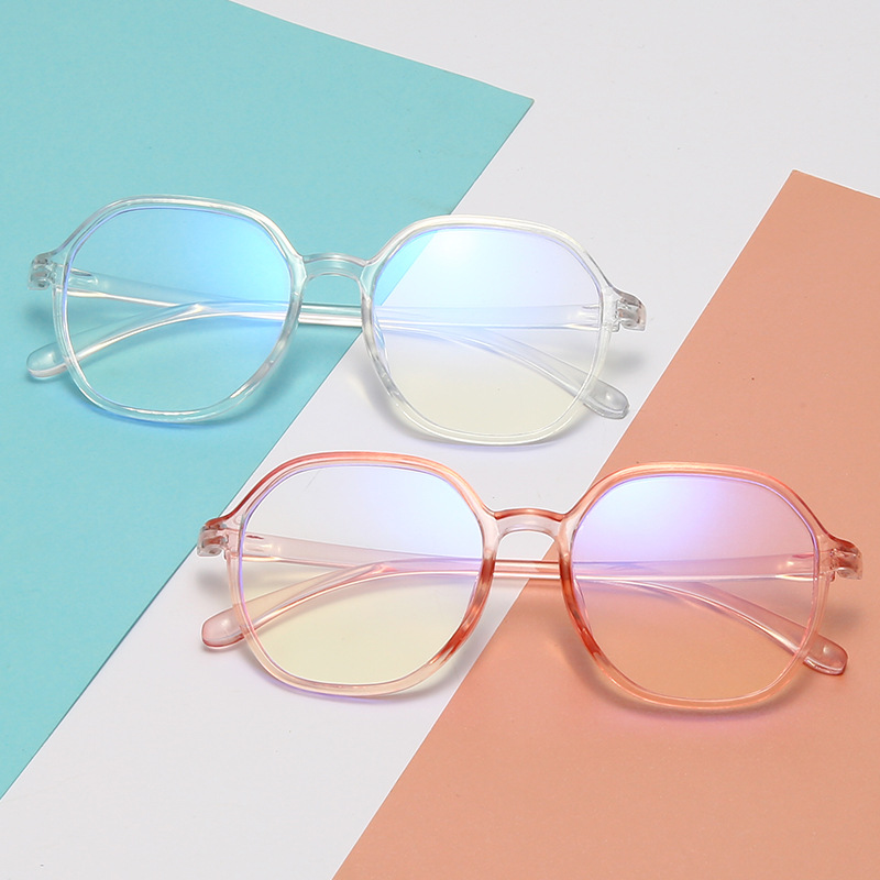Gafas con montura poligonal de , gafas para miopía, gafas para miopía para hombres y mujeres, gafas antiluz azul con dioptrías menos-1,0