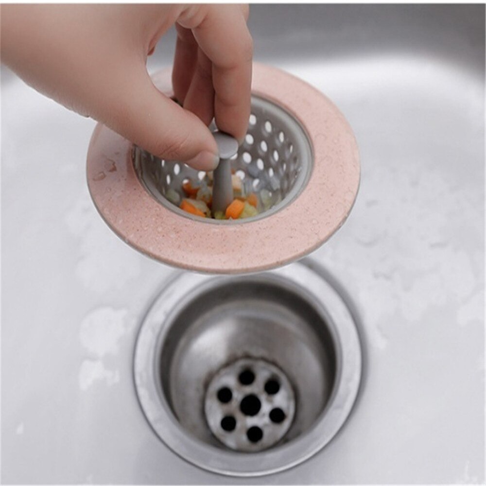 Practical Silicone Home Kitchen Bathroom Round Shape Floor Drain Cover Plug Anti-blocking Water Hair Catcher Filter Strainer