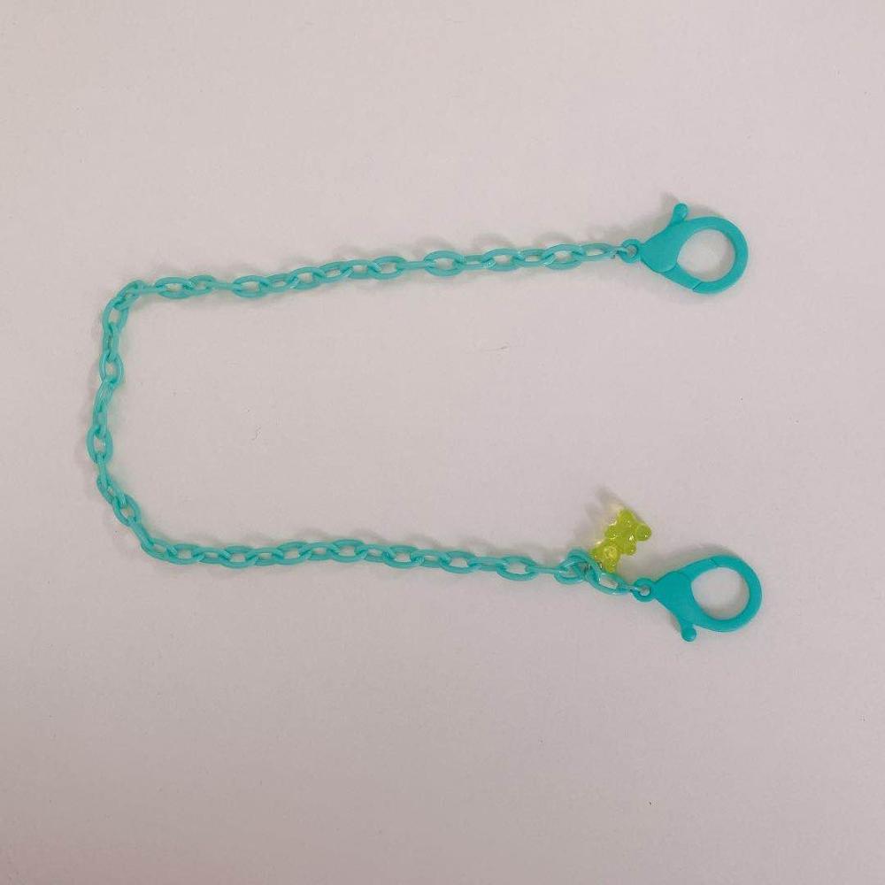 Cute Colorful Smily Anti-lost Face Cover Lanyard Adjustable Mask Chain for Women Neck Chain Glasses Strap Necklace Strap Holder: bear green