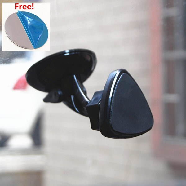 360 Draaibare Magnetische Auto Houder Magneet Auto Telefoon Houder Voorruit Stand Mount Ondersteuning Gratis Hand Auto Telefoon Houder Beugel: triangle shape 2