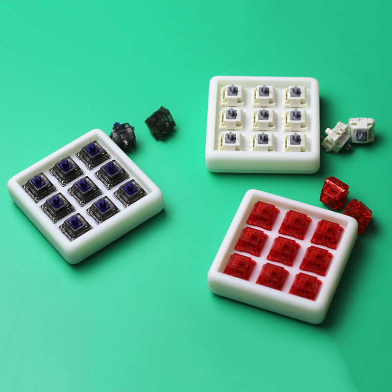 QMK / VIA – Kit de clavier Macro à 9 touches, clavier de programmation, rétro-éclairage rvb, clavier mécanique Gateron à échange à , sans keycap