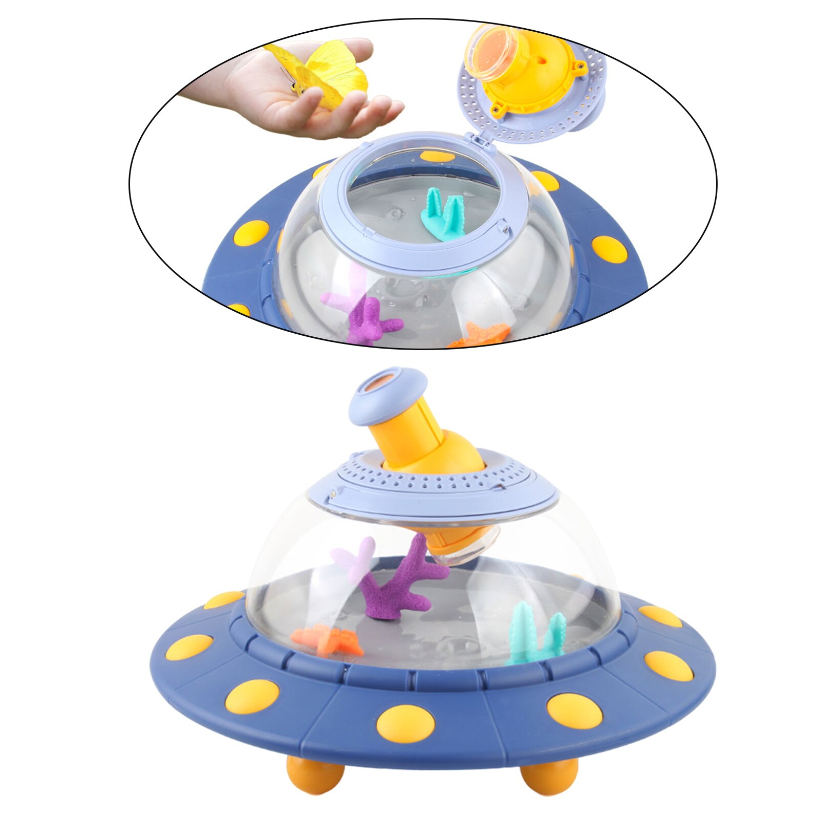 Portable Critter Catcher Box Bug Observation Barrel Transparent Insect Cage