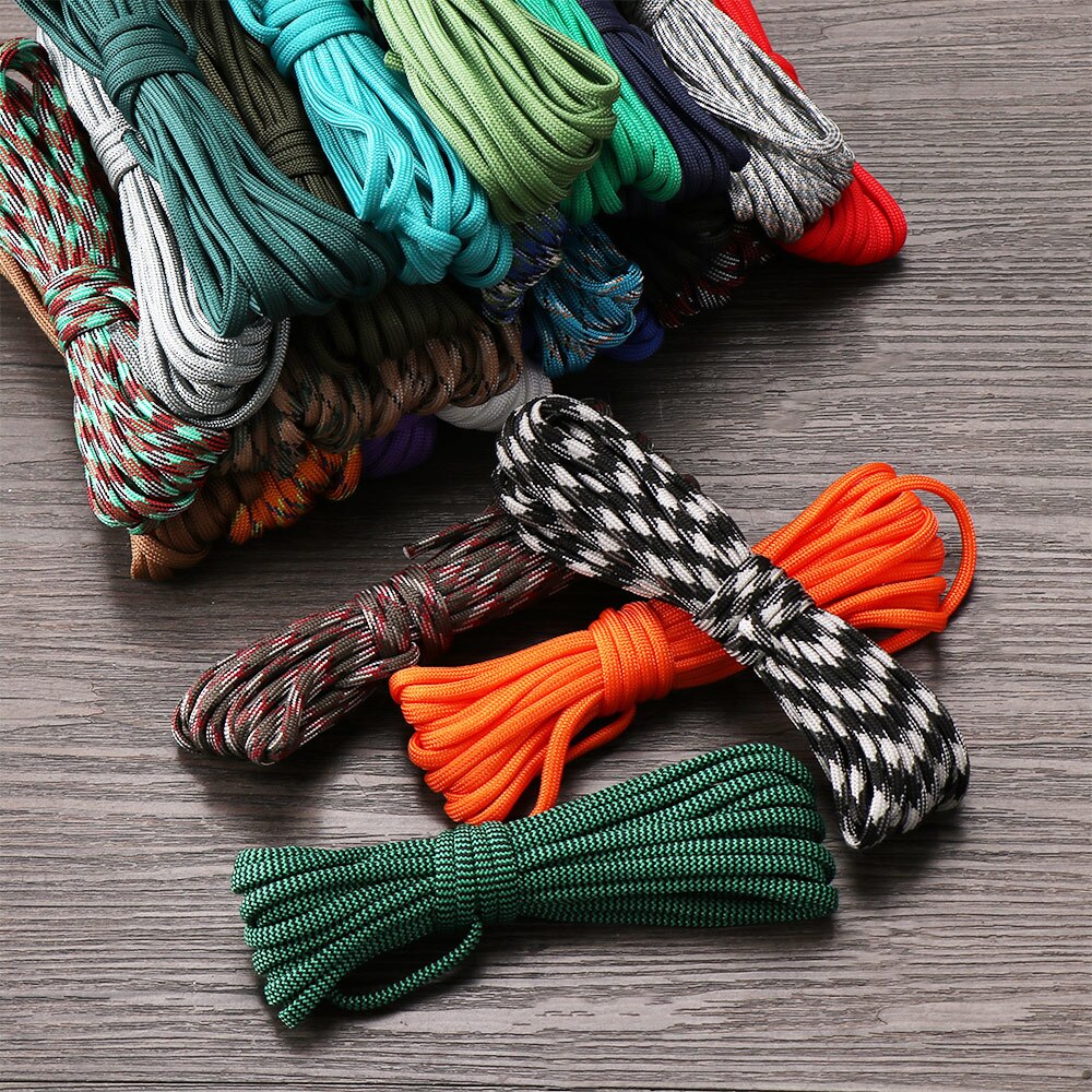 1 pc 5 meter fallskärmssnöre tältrep 7-- trådigt nylon överlevnadssats vandring camping paracord lina utomhusverktyg