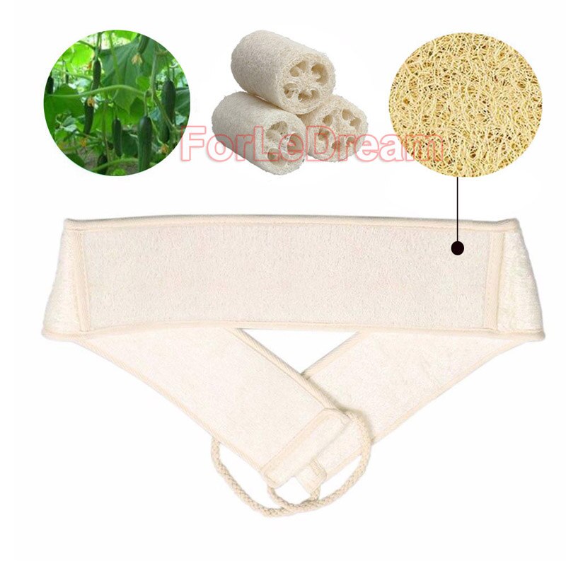 1pc Natural Loofah Massage Sponge Shower Body Cleaning Tool Long Toiletries Scrubber Ponge Brush Pad Towel Horniness Remover