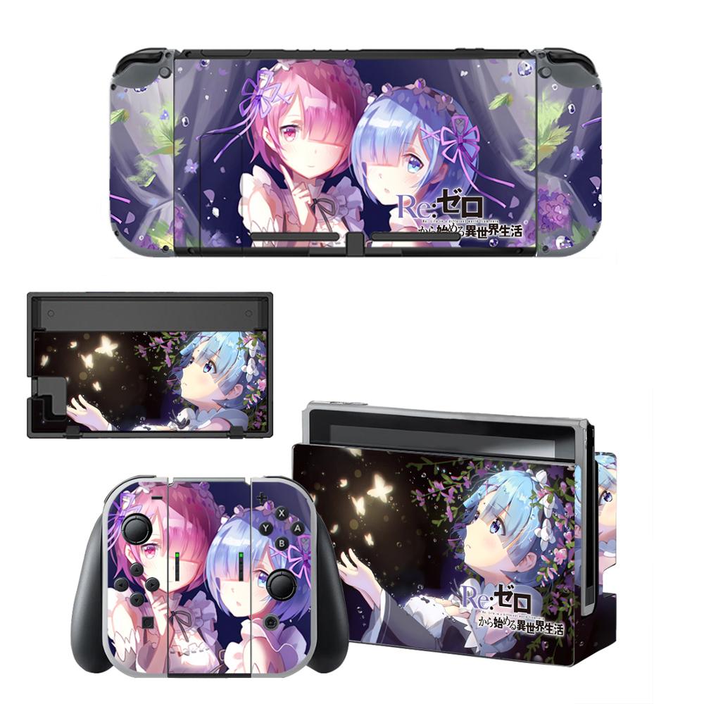 Re:Life in a different world from zero Skins for Nintendo Switch Skin Sticker for Nintendoswitch console Joy-Con Controller: QBYSNS0322