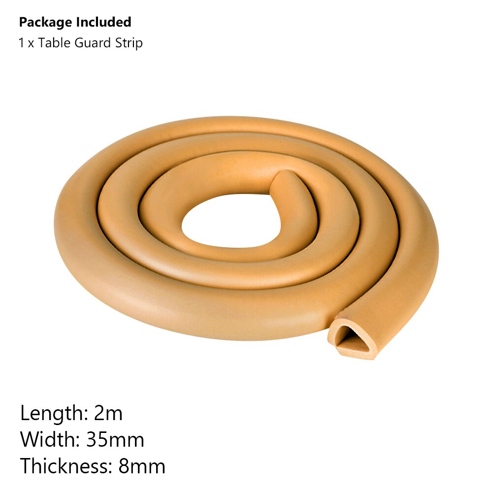 Soft Safety Baby Desk Table Edge Guard Strips Security U Shape Kids Protection Bumper Edge Angle Home Anti-collision Strips: orange