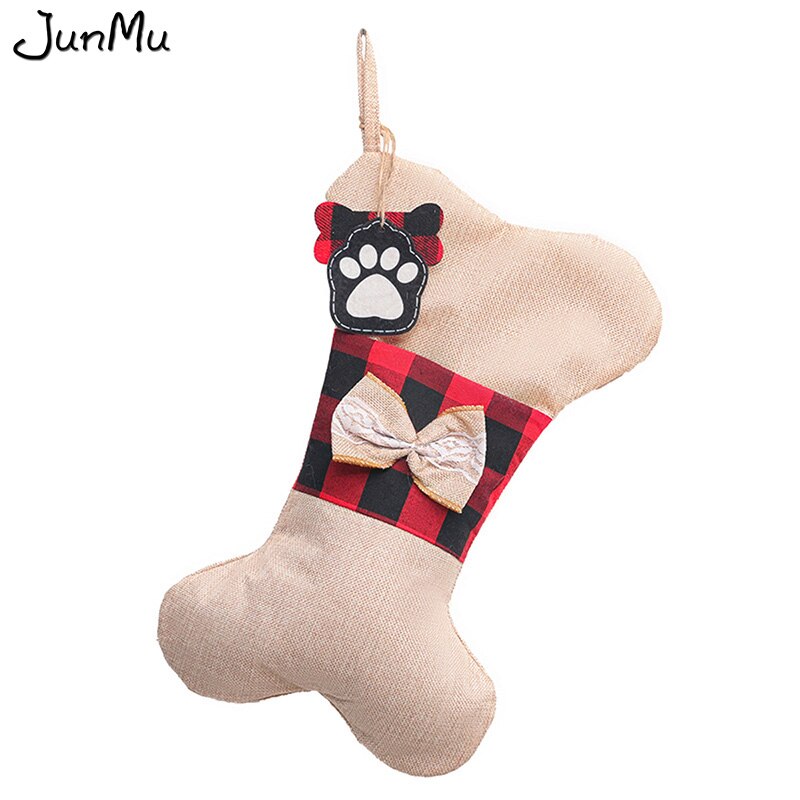 Sequin Christmas Tree Skirt Soft Plush Gold/Silver Snowflake Tree Mat White Faux Fur Party Decor 90cm/122cm: ornament dog bone B