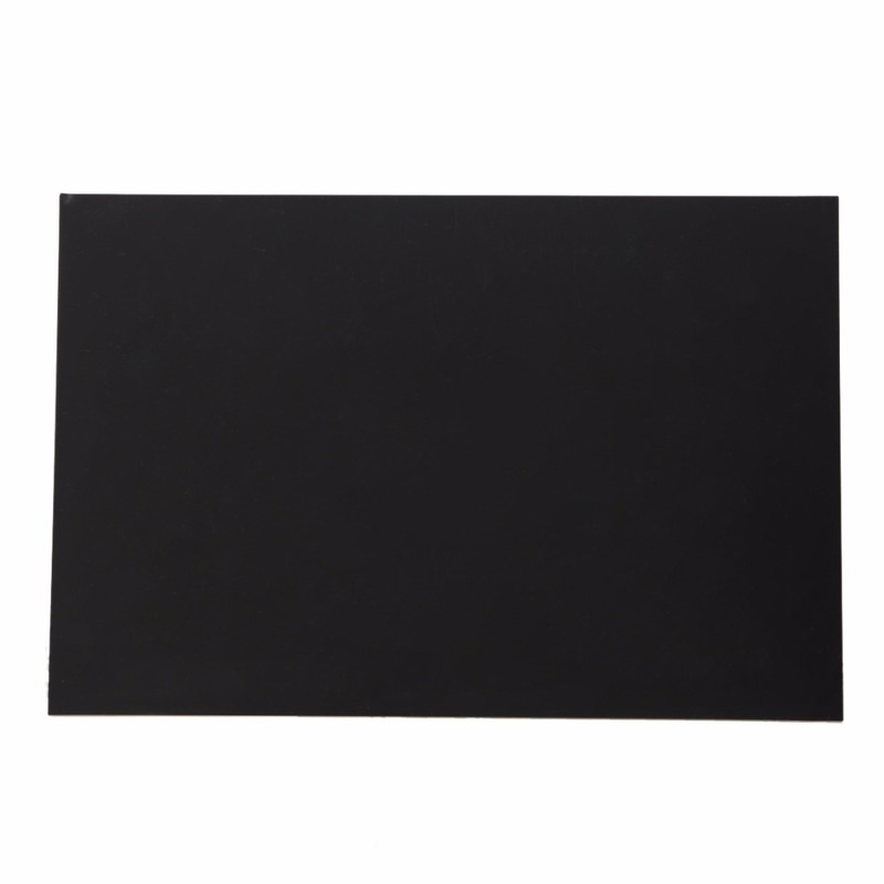 1pc Pratical ABS Styrene Plastic Flat Sheet Plate Black For Industry Tools