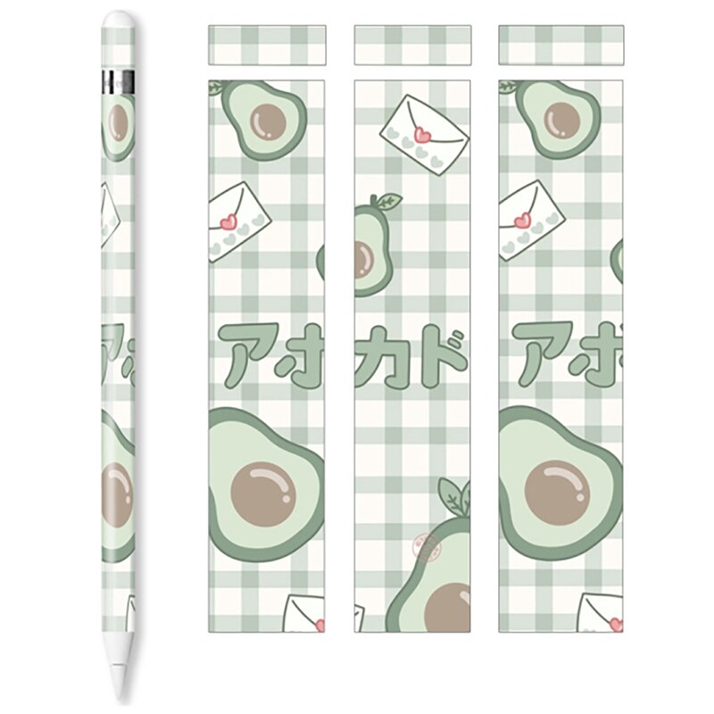 Cute for Apple Pencil Stickers Scratchproof Ultra Thin Stickers Press Stylus Cute Non-Slip Protective Paper-2