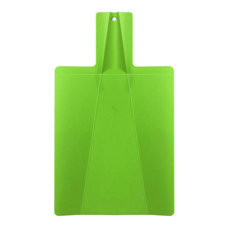 1pc vikbara skärblock matkvalitet plastgrönsakskärbräda multifunktionskökstillbehör 38.2*21.5 cm: Grön 38.2 x 21.5cm