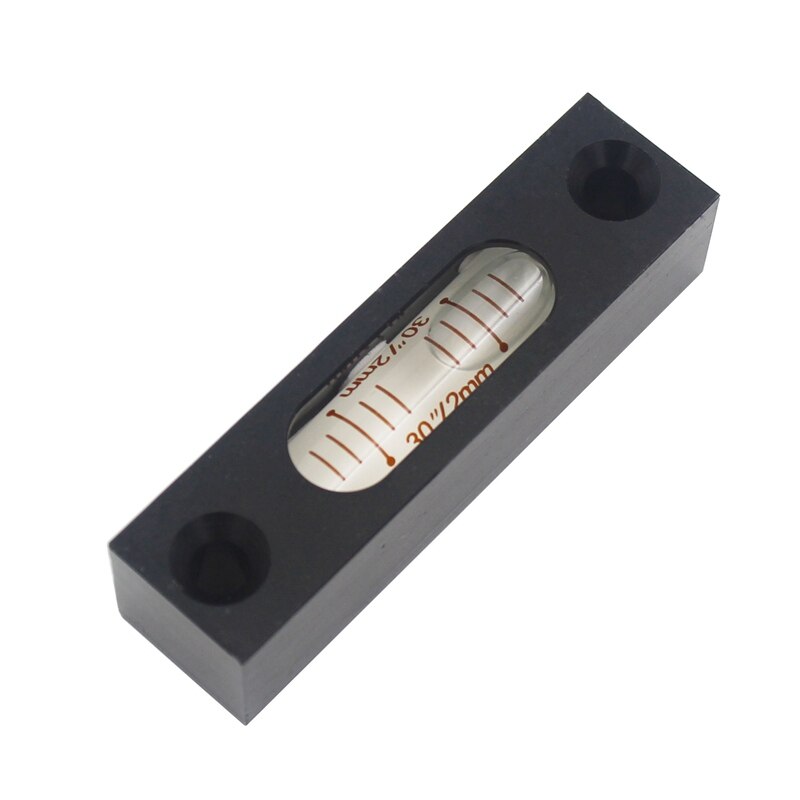QASE – Instruments de mesure du niveau de bulle, niveau à bande 30 "/2mm, Base d'ampoule en alliage métallique, taille 15*15*58mm, 1 pièces: Black