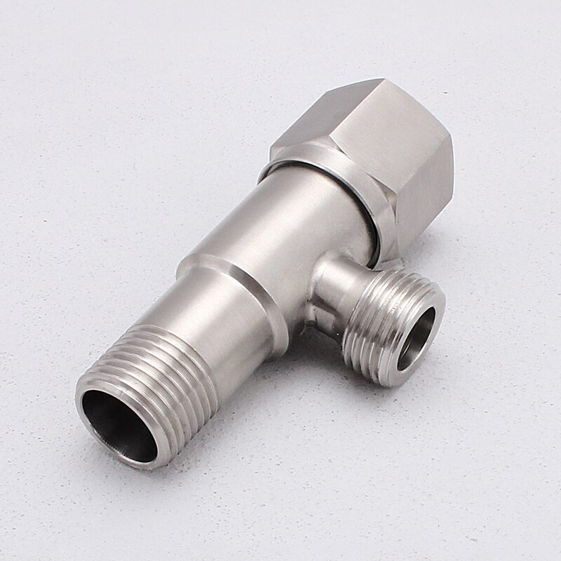 Stainless Steel Angle Valve Wall Mounted Water Control Valve Diverter Toilet Valve for Bathroom Kitchen Sink Basin Water Heater