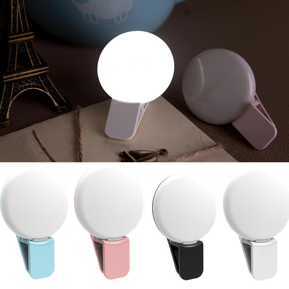 Mobile Phone LED Selfie Ring Light Portable Circle Fill Phone Light Clip For Cell Photography Rechargeable Lamp Beauty Came
