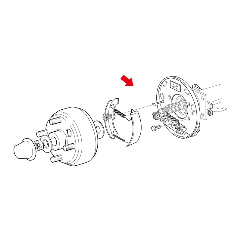 AU05 -Golf Cart Brake Assembly for EZGO TXT PDS Yamaha G14 G16 G19 G20 G21 G22