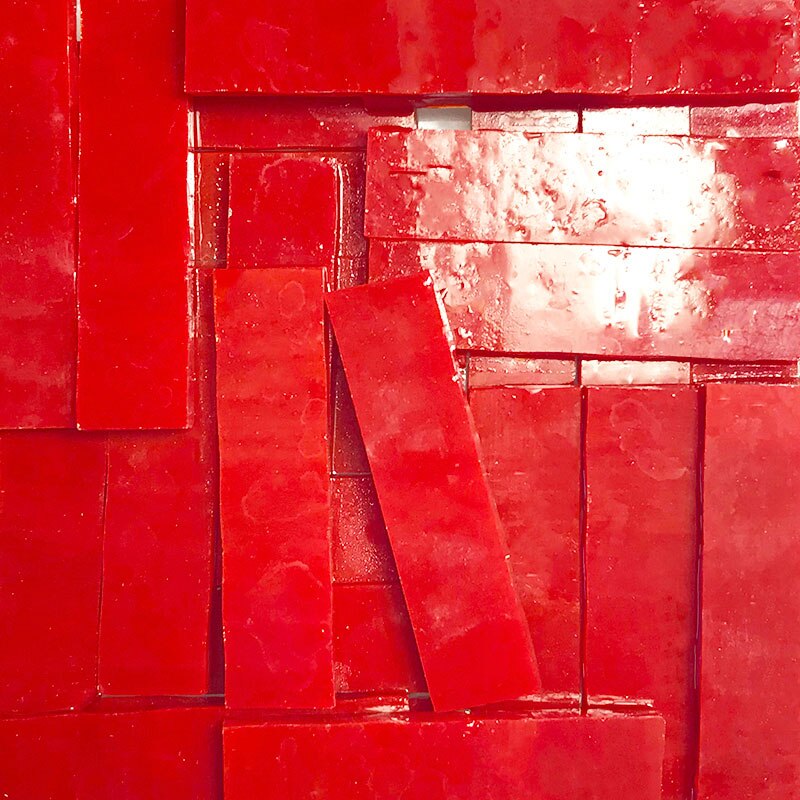 200 gramm 1X4 cm Glasmalerei Streifen, DIY Glas Mosaik Hobby, DIY Material Lieferant, Mini verlieren Tiffany Glas Stück, Grün verrotten: SF52