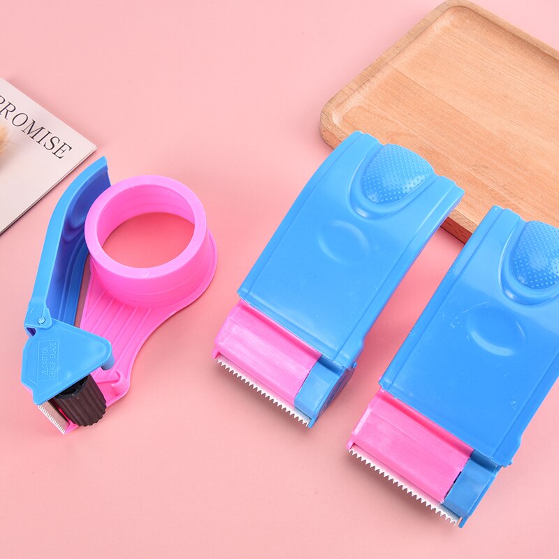 Dispensador de cinta de sellado de plástico, cortador de cinta de rodillo de ancho de paquete de embalaje, soporte de cinta de sellado, herramientas de máquina de embalaje Manual