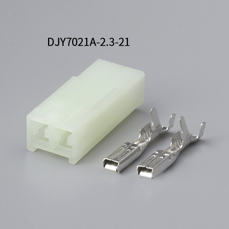 200 Sets 2 Pin Electronic Female Male Automotive Connector Auto Household Connector Crimp Terminal Connector