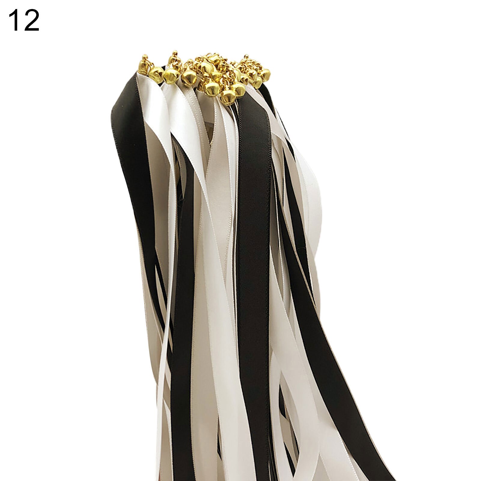 10 stuks handzaam lint met houten stokbel bruiloft feest rekwisieten decoratie interactief hulpmiddel groot goedkoop: 12