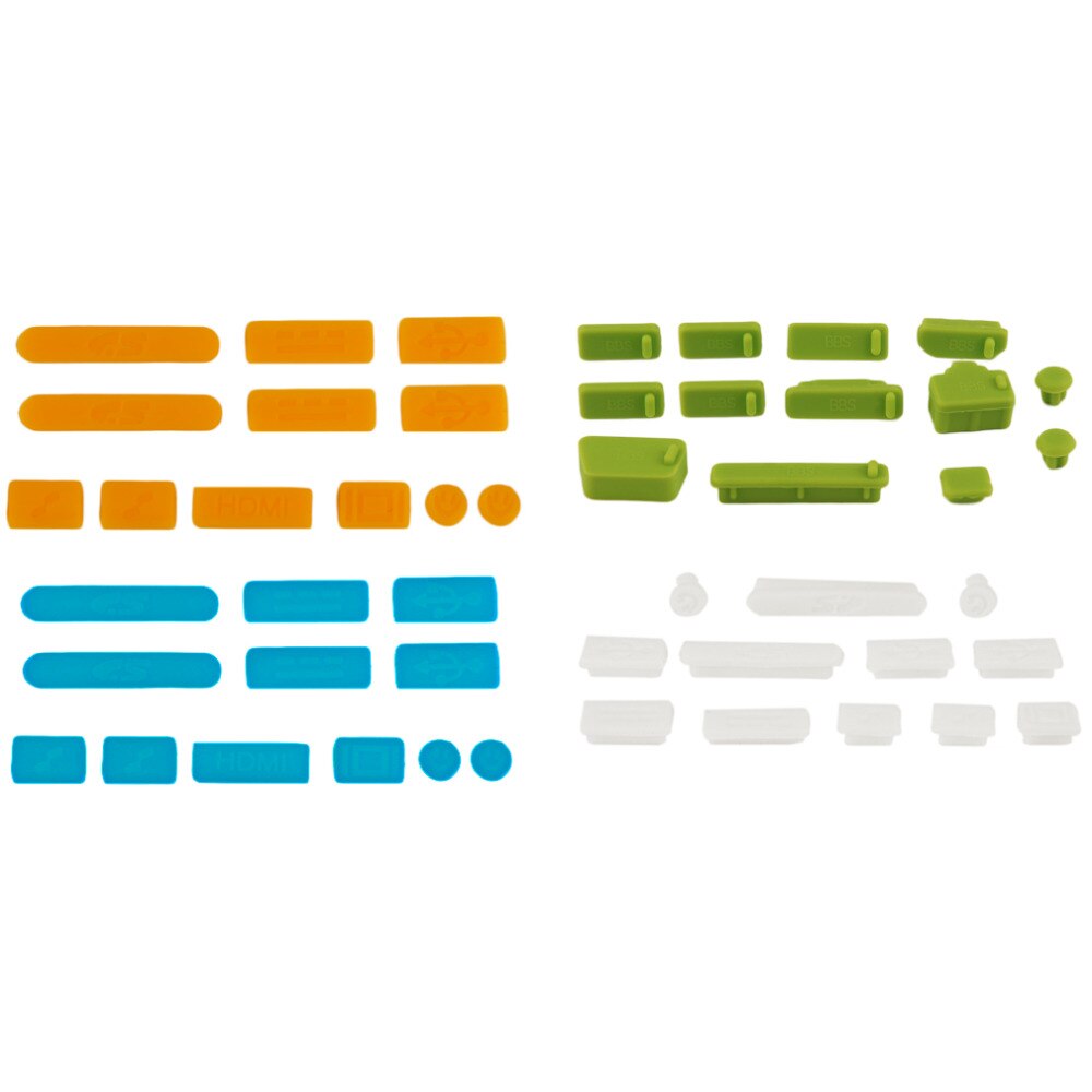 12 teile/satz Professionelle Silikon Anti-Staub Stecker Abdeckung Stopper Laptop Staubdicht USB Staub Stecker Abdeckung Set Geeignet Für Macbook