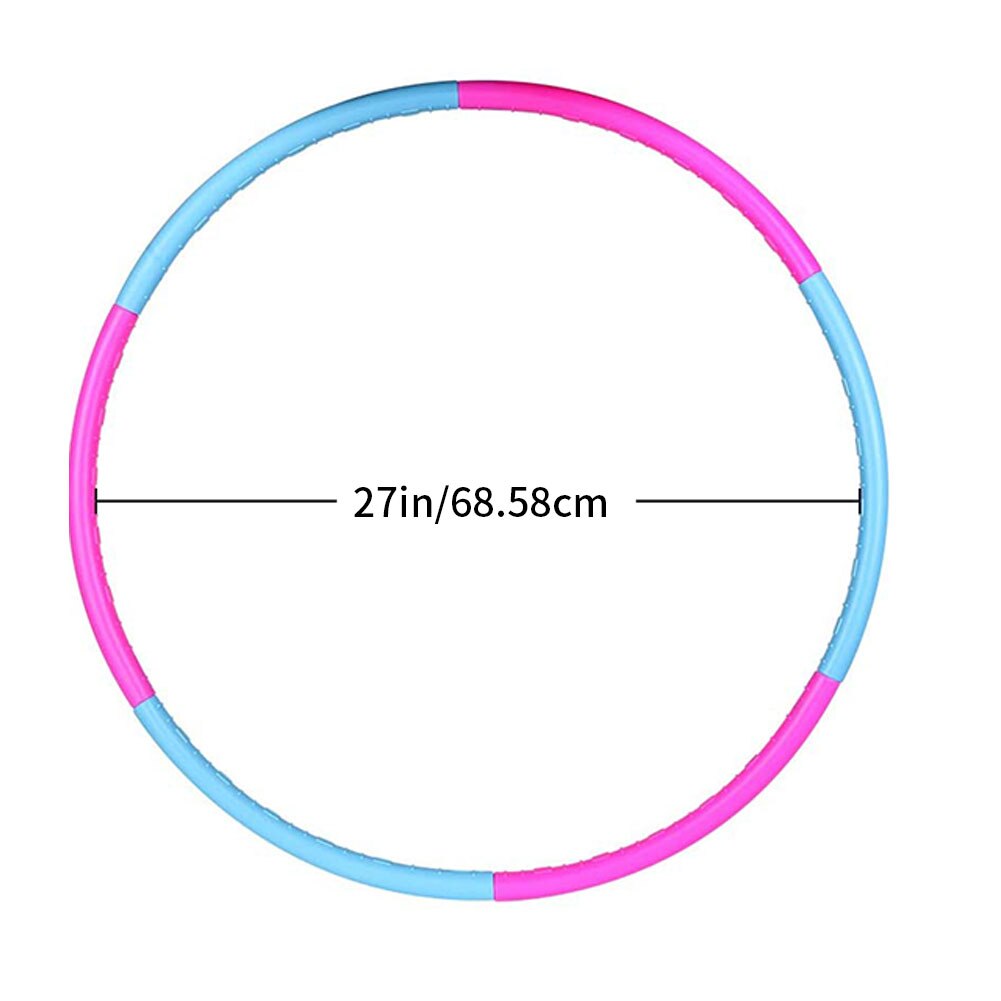 Exercise Hoop For Kids Portable Gymnastics Plastic Fitness Detachable Hoop For Children Blue Red Training Indoor Outdoor