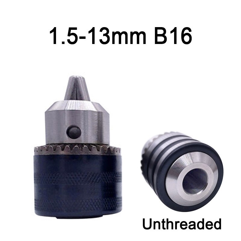 1 kpl 1.5-13mm b16 3/8 kierre istukan muunnos poraistukka 1/2 m12 x 1.25 jakoavain sähköporaksi avaimeton 3 leukaistukka: 1.5-13mm b16