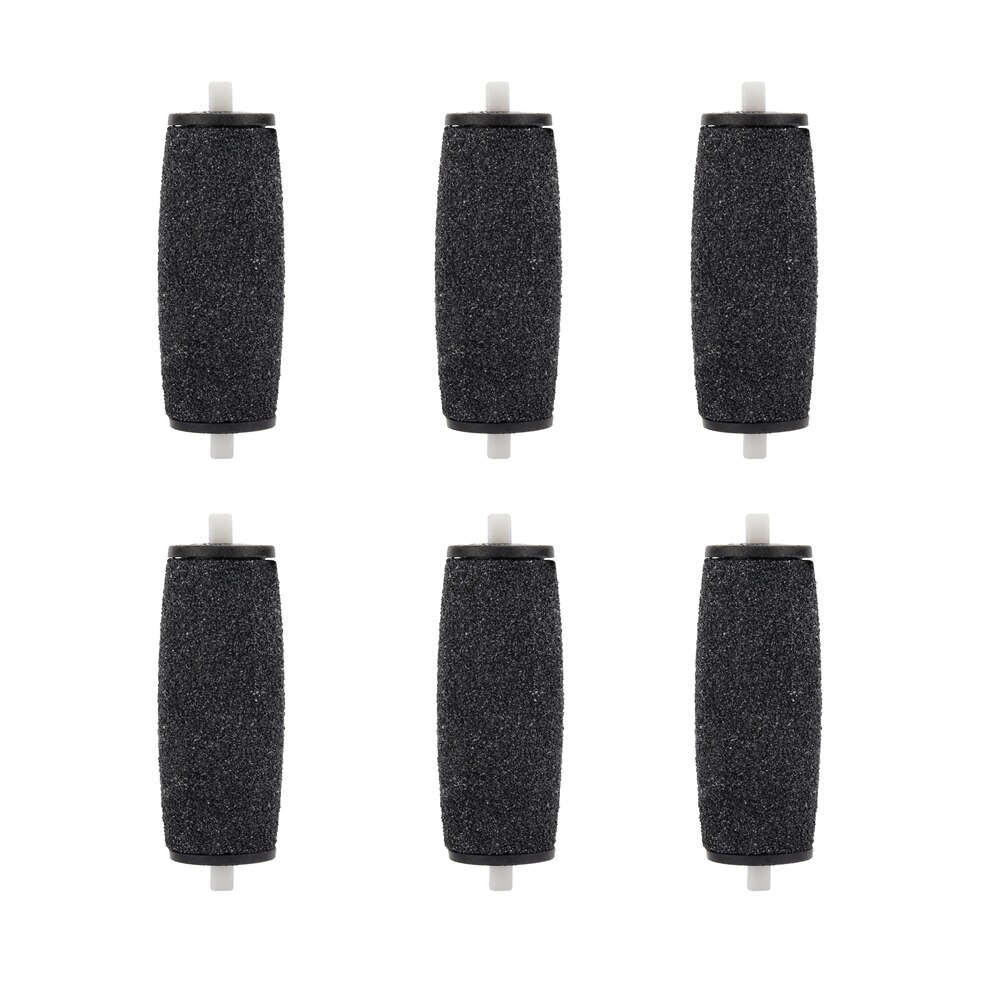 6 stuks doffe nagellak voetverzorgingstoolkoppen, eeltverwijderaars, navullingen, vervangende rollen voor scholls vijl voetverzorgingstool: 6 stuks zwart