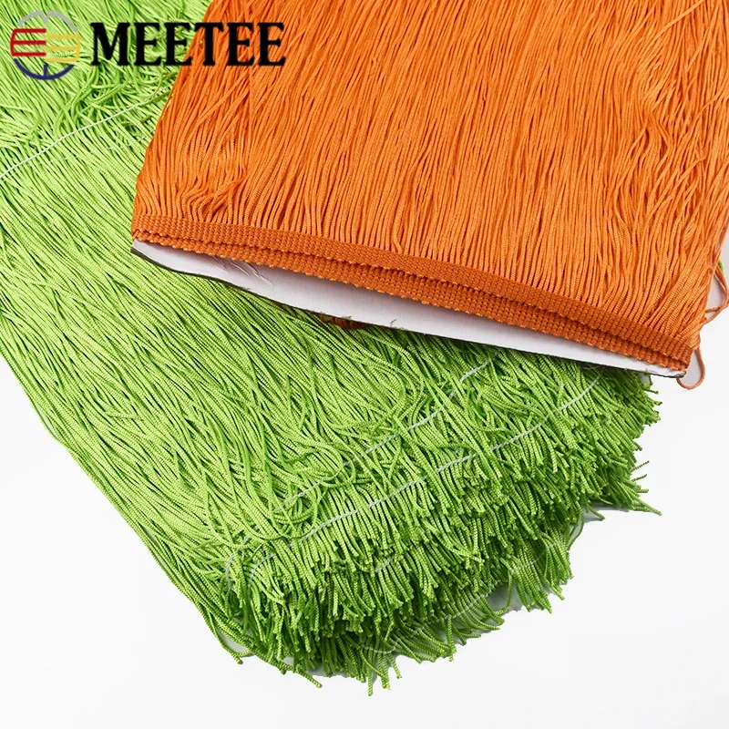 1/2/3M 50Cm Lange Franjes Kant Kwastje Latin Dans Rok Kwasten Fringe Gordijn Veters Trim kledingstuk Decor Trimmen Naaien Accessoire