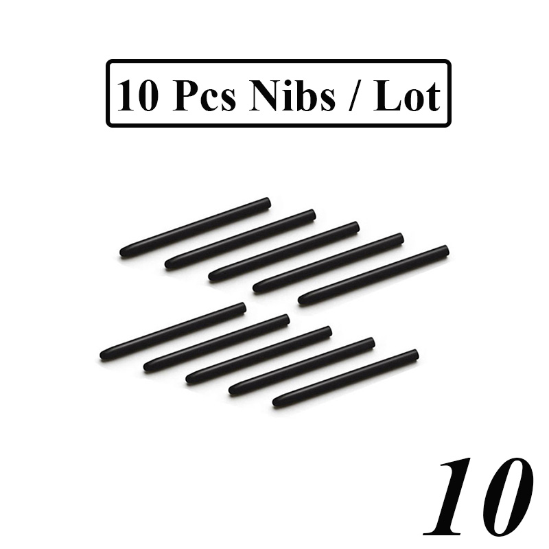 Caneta substituível padrão preto universal nibs caneta caneta stylus ponta para wacom caneta intuos caneta de bambu: 10 Pcs Per Lot