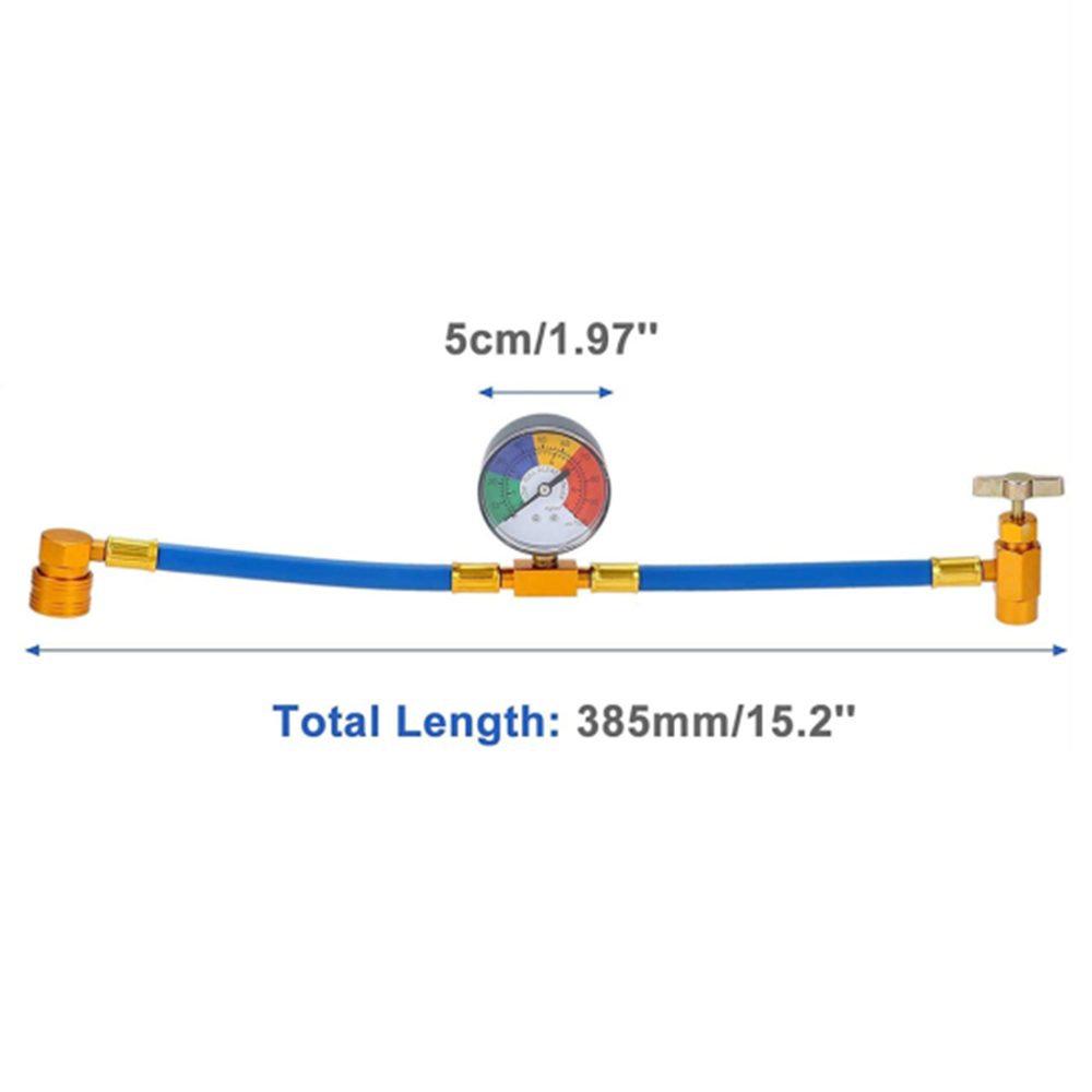 Freon r134a Automotive Air Conditioning Refill Hose Kit Low Pressure Air Conditioner Valve Core r134a Cylinder Refrigerant Tools