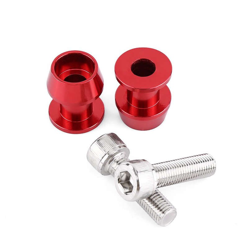2Pcs M6 X1.5 Motorcycle Cnc Swing Arm Sliders Spools Stand Screw For Yamaha Fz01 Fz03 Fz09 Fz10 Yzf R1 R3 R6 R25 R125 R1000 R6S