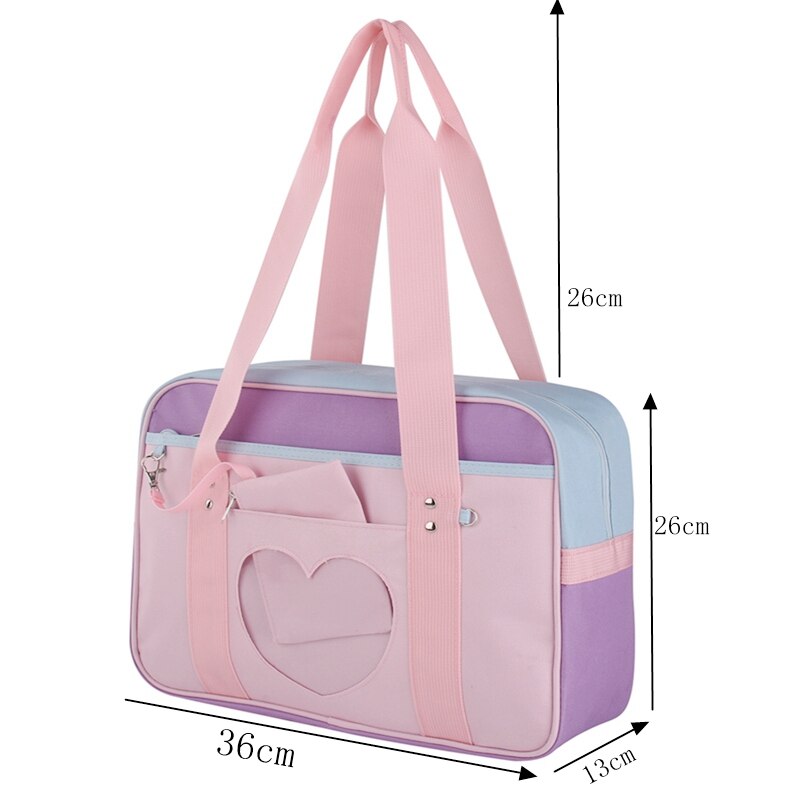 Stijl Roze Japanse Reizen Schouder Schooltassen Voor Vrouwen Meisjes Grote Capaciteit Bagage Organizer Handtassen Totes met Cosplayer: Brown Sugar-no strap