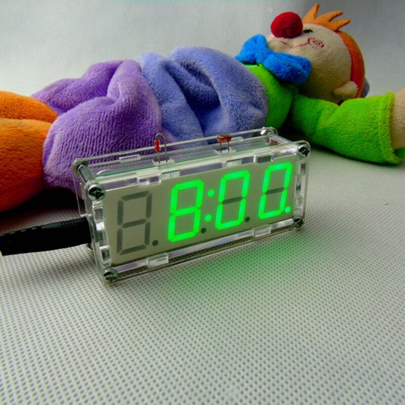 LED electronic clock production kit DIY51 single-chip digital clock parts