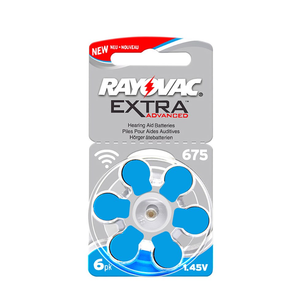 36 Rayovac Extra Advanced Size 675 Hearing Aid Batteries – 1.45V Zinc Air (PR44) – Exp 04/2027