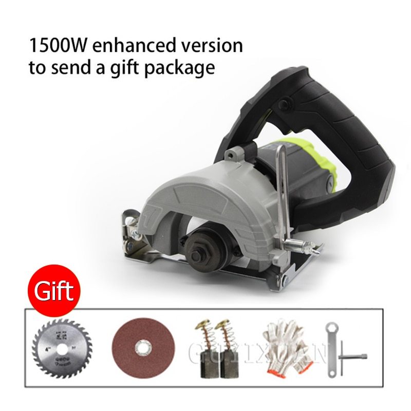 Stone / wood / metal / tile cutting machine, hand-held home multi-function high power circular saw machine