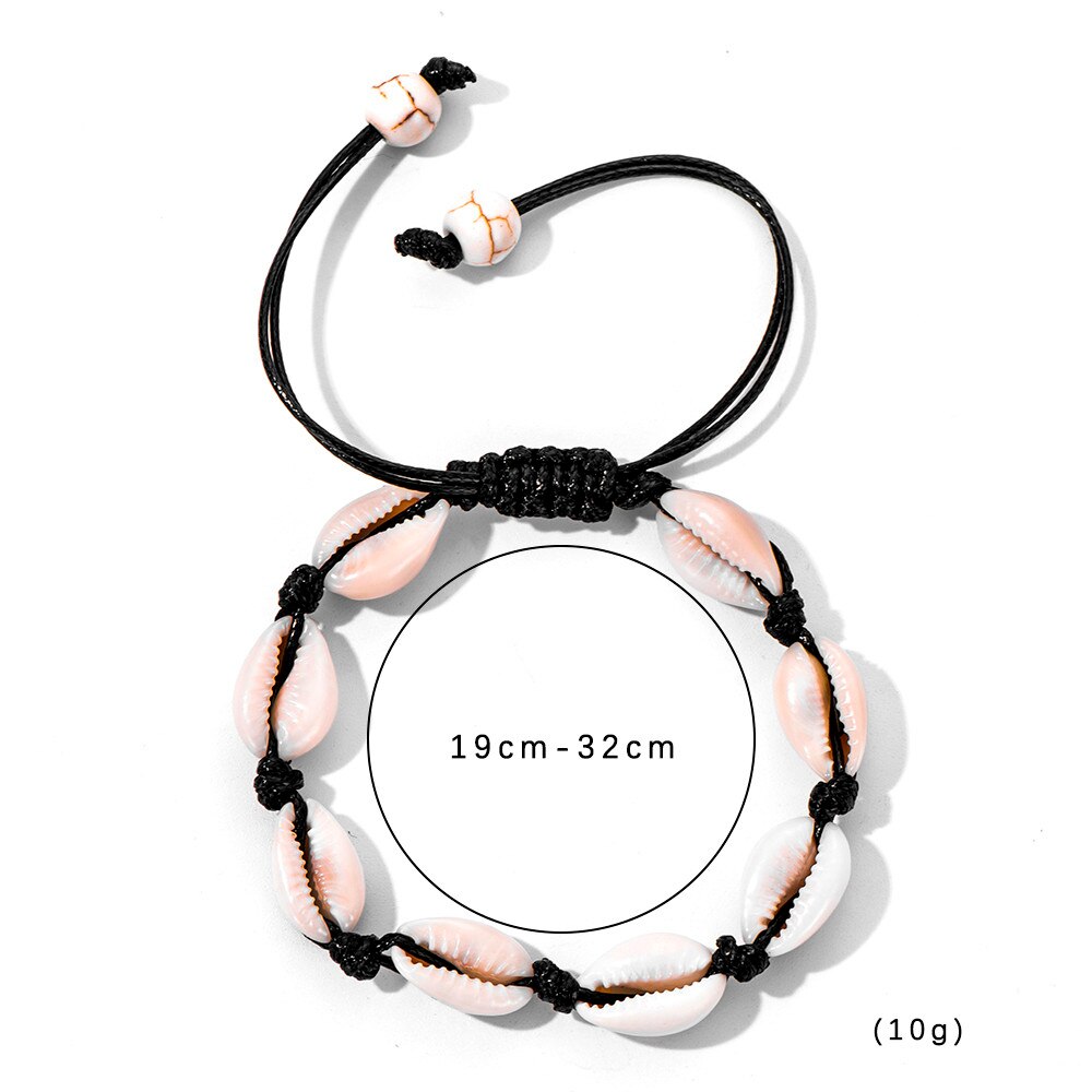 Hülse Conch frauen Weibliche Handgemachte hawaiisch Armbinde Fußkettchen Schmuck браслет для женщин Armbinde für frauen
