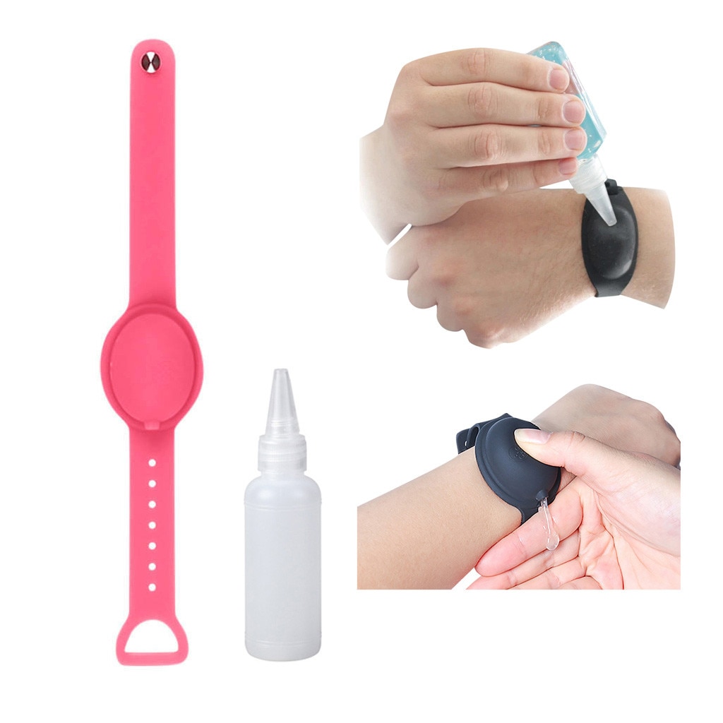 Håndsprit dispensering bærbart armbånd armbånd hånddispenser pulsera dispensadora de gel hidroalcoholico holdbart armbånd
