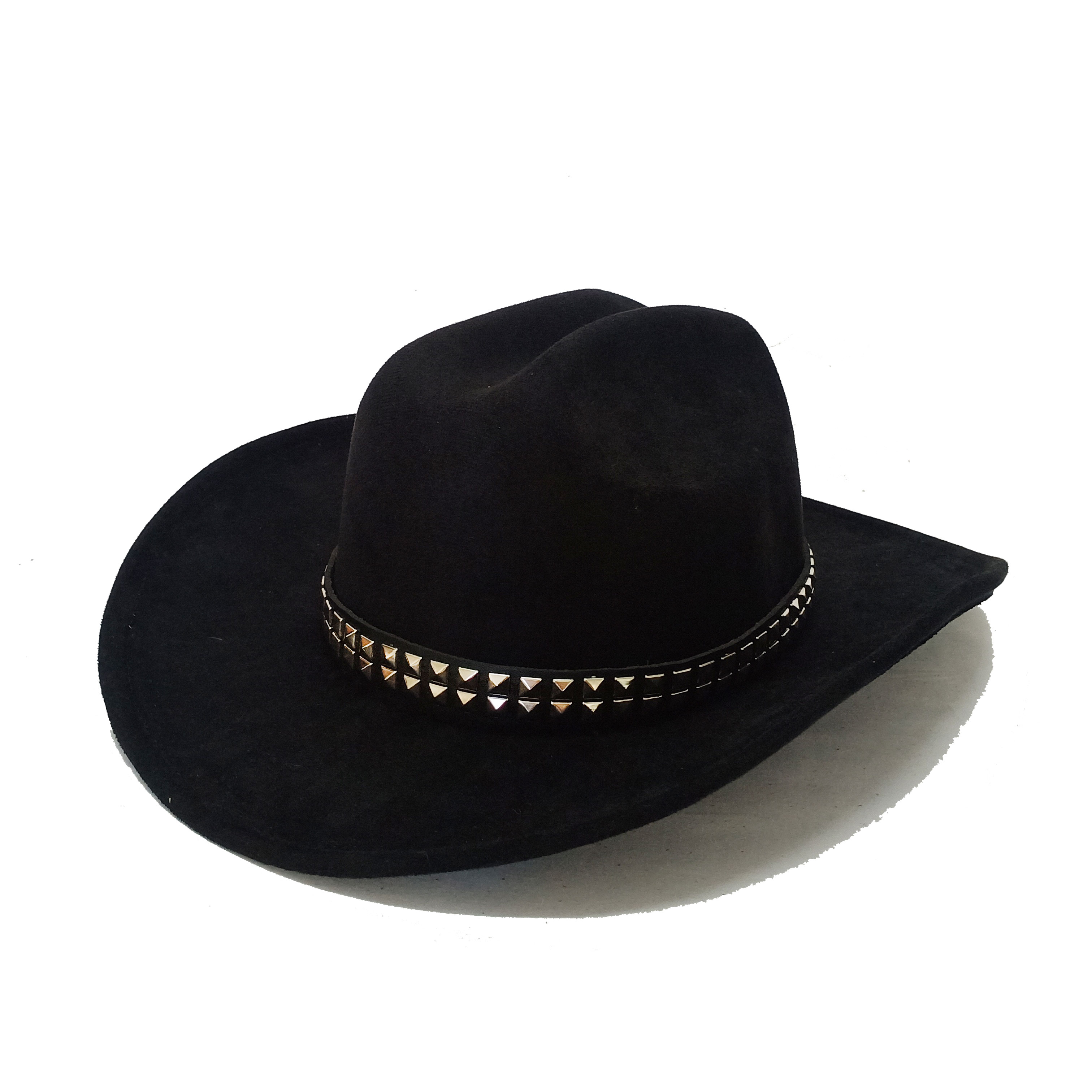 Gorros de vaquero de gamuza para hombre y mujer, sombrero cálido de ala ancha, de Iglesia Panamá, a la , de otoño: 04