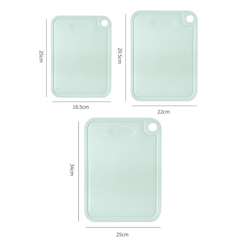 Cutting Board Double-sided Non-slip Portable Meat Fruit Vegetable Chopping Block Plastic for Household Kitchen Tools