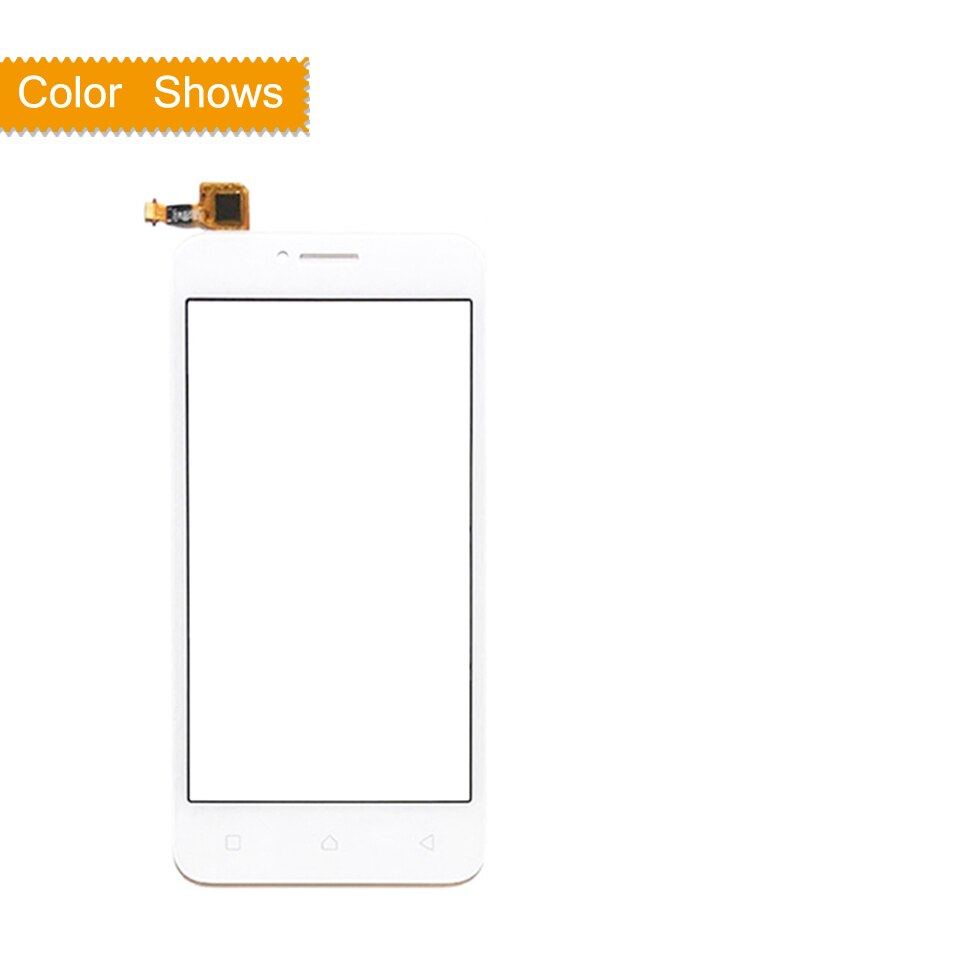 Original para Lenovo Vibe B A2016a40 A2016 Digitalizador de pantalla táctil lente de cristal exterior frontal VIBE B pantalla táctil Sensor de Panel táctil: white no gift