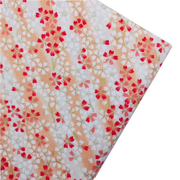 Mantel para coser DIY, colchas hechas a mano, decoración de algodón para el hogar, estampado reactivo de satén, estilo bronce, flor de ciruela, tela de gatos