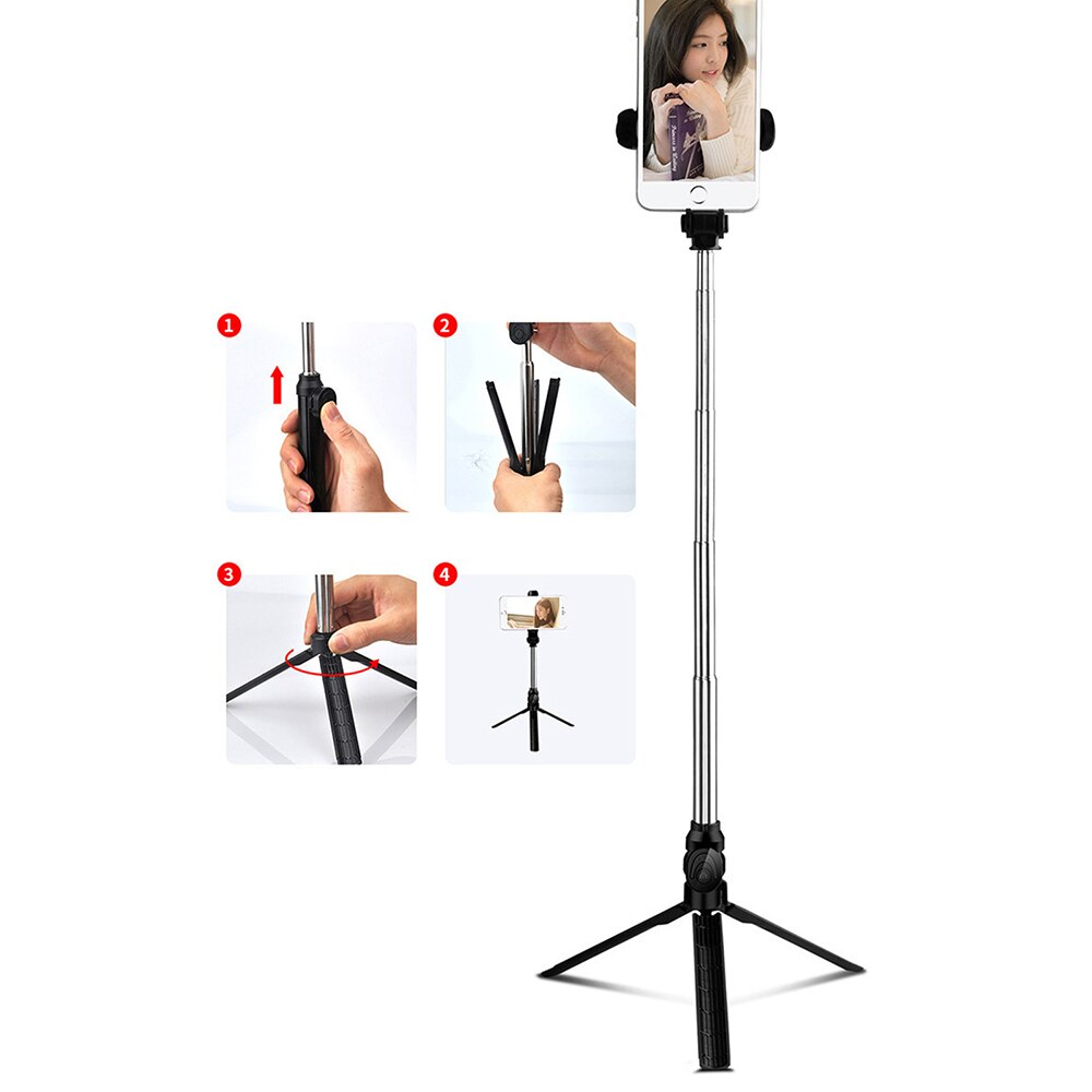 Vara de selfie do tripé controle remoto handheld para o telefone móvel portátil mini bluetooth vara de selfie tirar uma foto atirar um vídeo