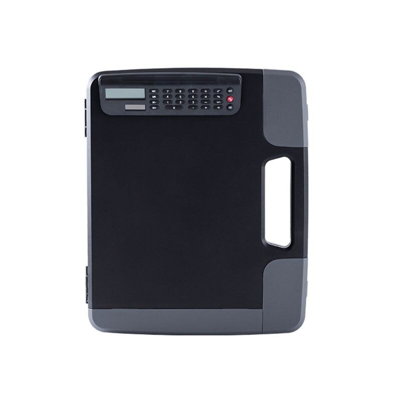 Portable A4 fichiers Document presse-papiers mallette de rangement organisateur avec calculatrice maison