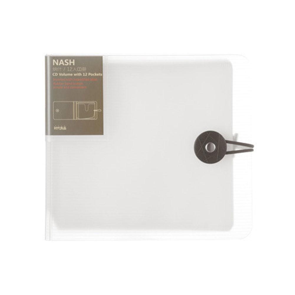 Étui pour CD 157x140x22mm, pochette pour DVD, sac de rangement pour disques, portefeuille en plastique, 12 étuis pour Cd: translucent