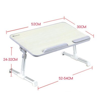 Adjustable Laptop Table Multifunction Computer Desk Students Dormitory Simple Studying Table Folding Portable Bed Desk: 1