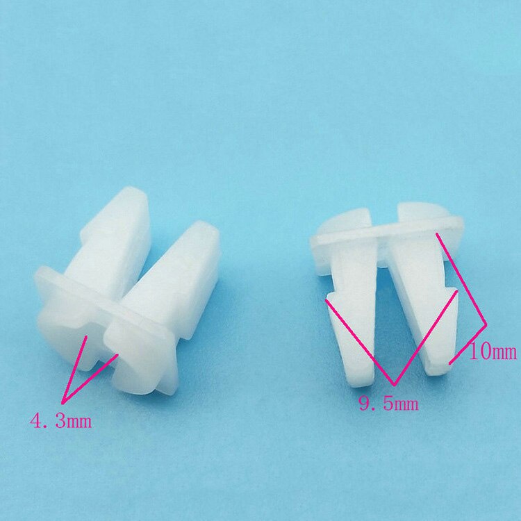 Clips de retenue en plastique 50 pièces, fixation de phare de voiture, feu arrière, lampe de direction, tête carrée, vis d&#39;écrou de fixation