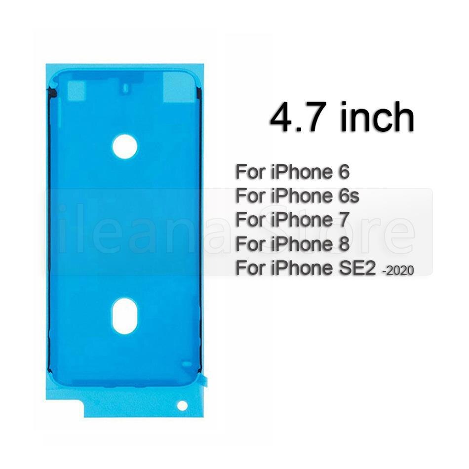 Voor Iphone X Xr Xs 11 12 Pro Max 7 8 Plus Mini SE2 Front Behuizing Screen Frame Seal Tape waterdicht Sticker Vervanging: 7