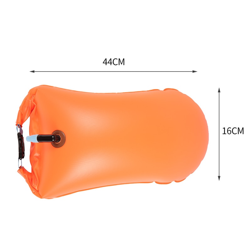 Aufblasbare Schwimmen Boje Leben Tasche Boje Schlepptau Schwimm Tauchen Sicherheit Signal Luft Tasche Aufblasen Ring PVC schweben Wasser Sport Lagerung tasche