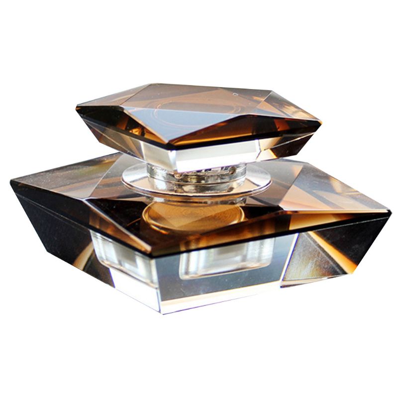 Utsøkt krystallmodell bil parfyme sete duft flaske automatisk luftfrisker 6 xdb: Kaffe